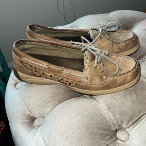 Sperry leopard print top-sider